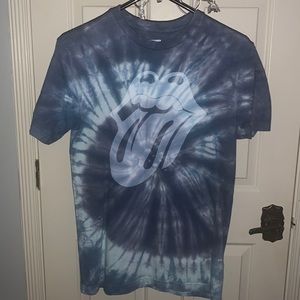 Blue tie dye Rolling Stones T-shirt